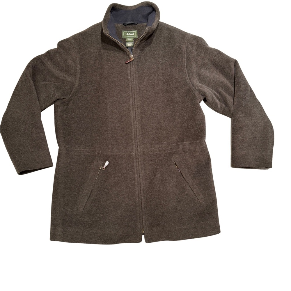 L.L. Bean Dark Brown Fleece Jacket